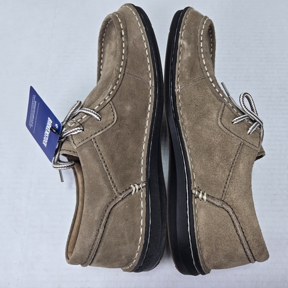 Birkenstock Unisex Pasadena Taupe Suede Oxford Slipon Shoes EU 41 reg US W10/M8 - Picture 7 of 12